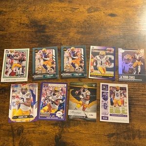 LSU Tigers Football Card Lot - Ja’Marr Chase, Terrace Marshall Jr. & Jabril Cox
